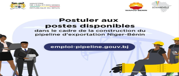 Lancement d’une plateforme web de recrutement pour le projet pipeline Niger-Bénin